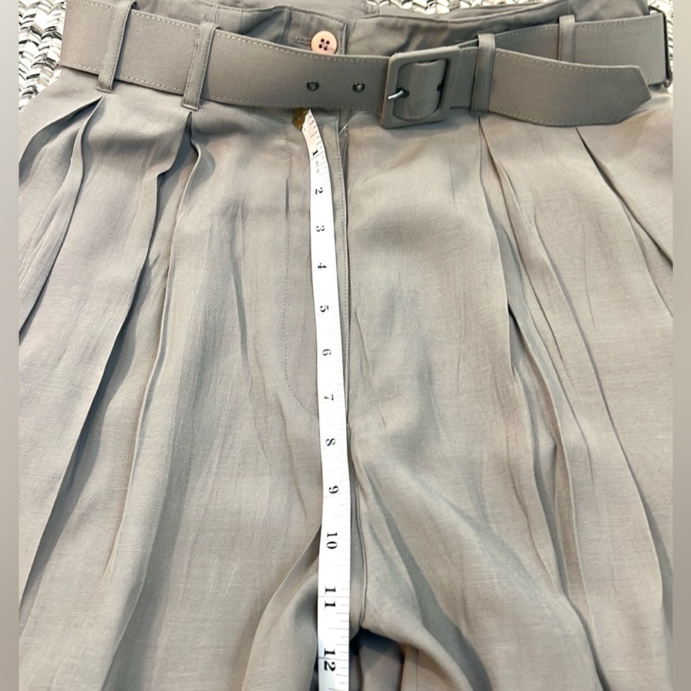 🔥VTG KRIZIA,Moods Soft Gabardine Pleated High-Waisted,Tapered-Leg Pant,Size 12 - Picture 8 of 9